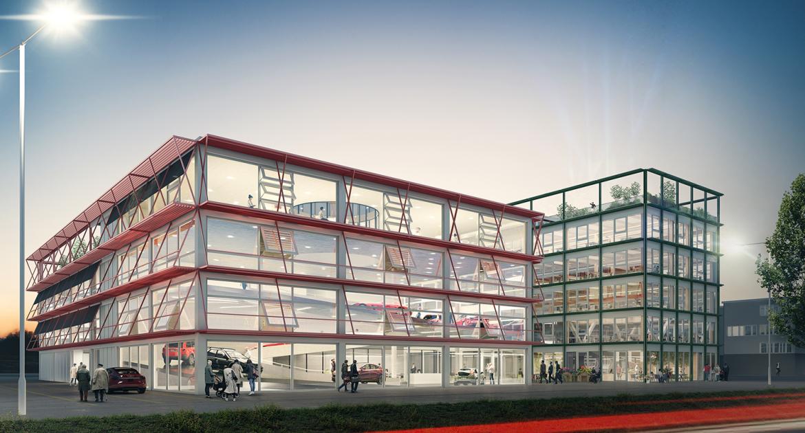 Neubau Autohaus und Bürogebäude